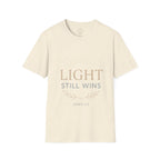 Light Still Wins — John 1:5 Christian T-Shirt
