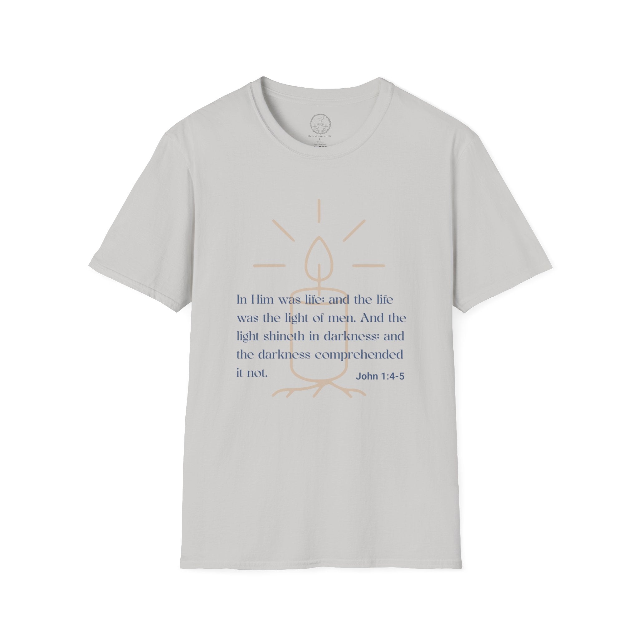 In Him Was Life – John 1:4-5 Christian T-Shirt