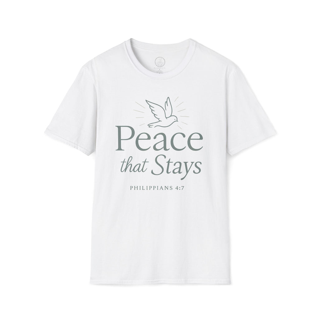 Peace That Stays • Philippians 4:7 Christian T-Shirt