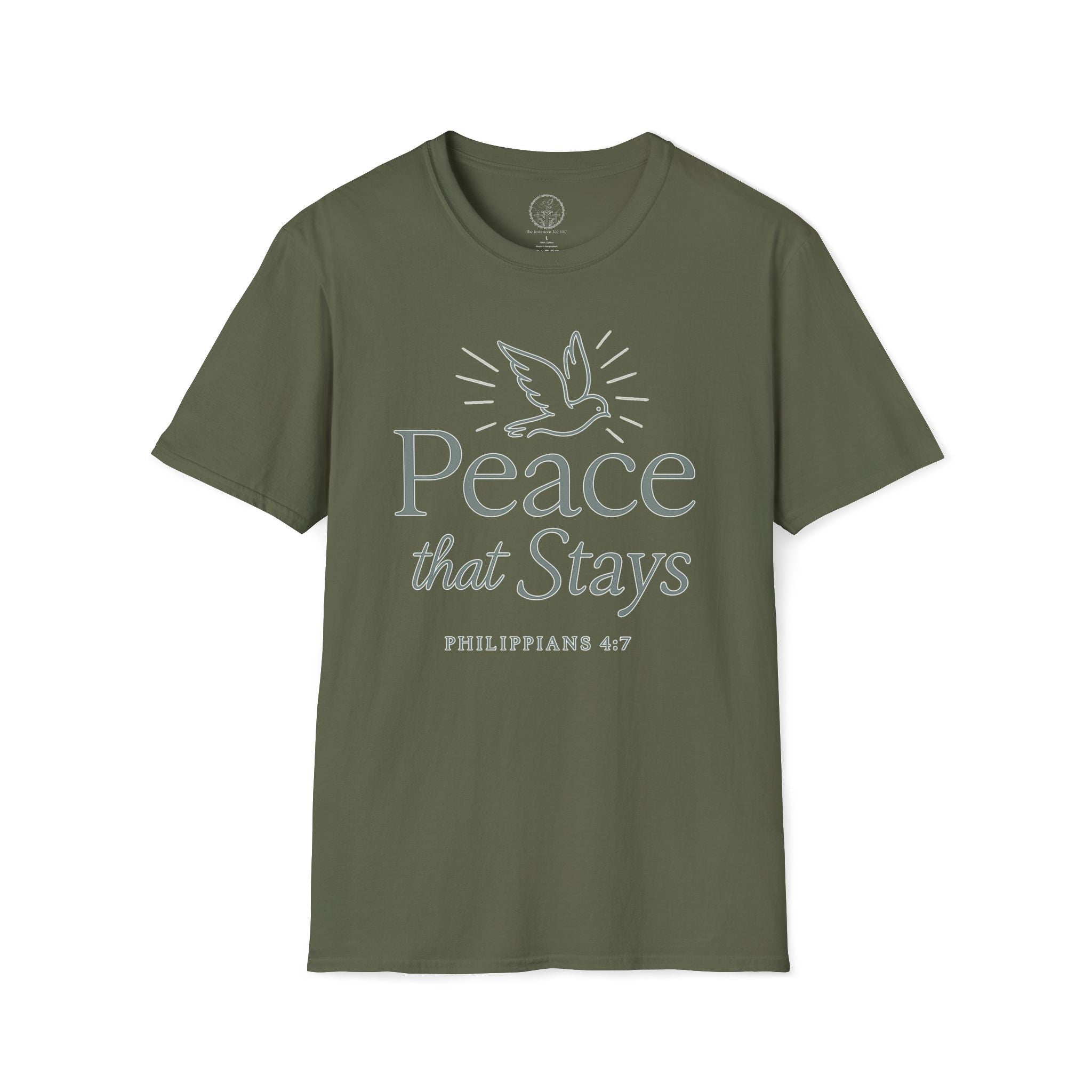 Peace That Stays • Philippians 4:7 Christian T-Shirt