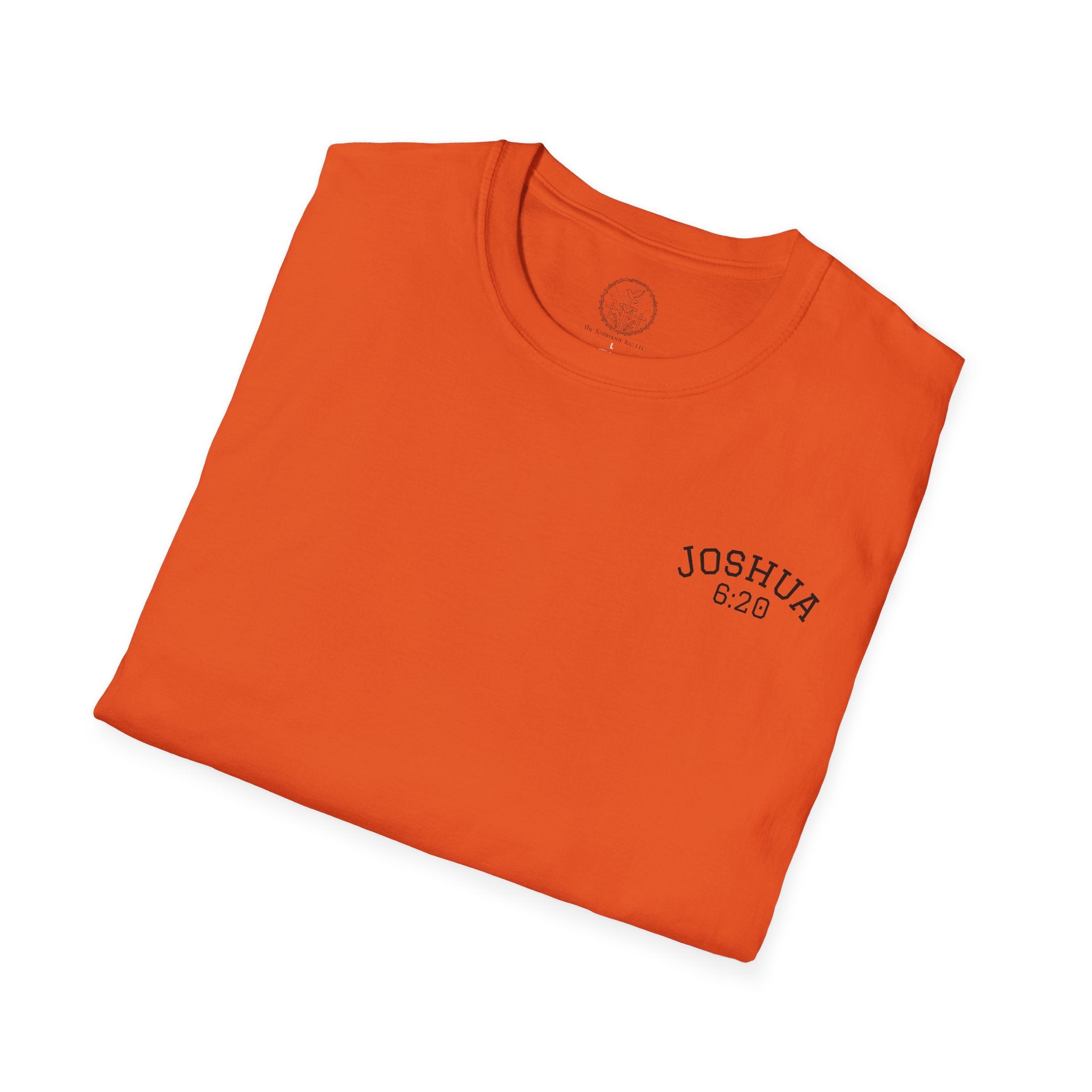 By Faith the Walls Fell Down (Front/Back)– Joshua 6:20 Christian T-Shirt