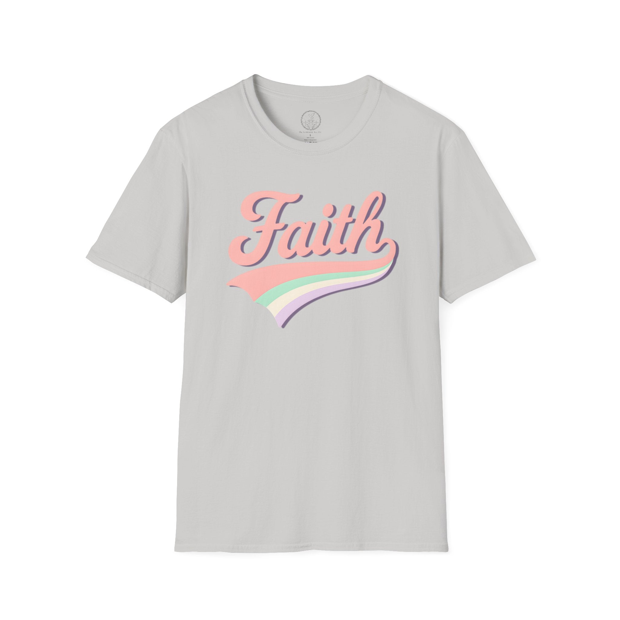 Faith Retro Rainbow Christian T-Shirt