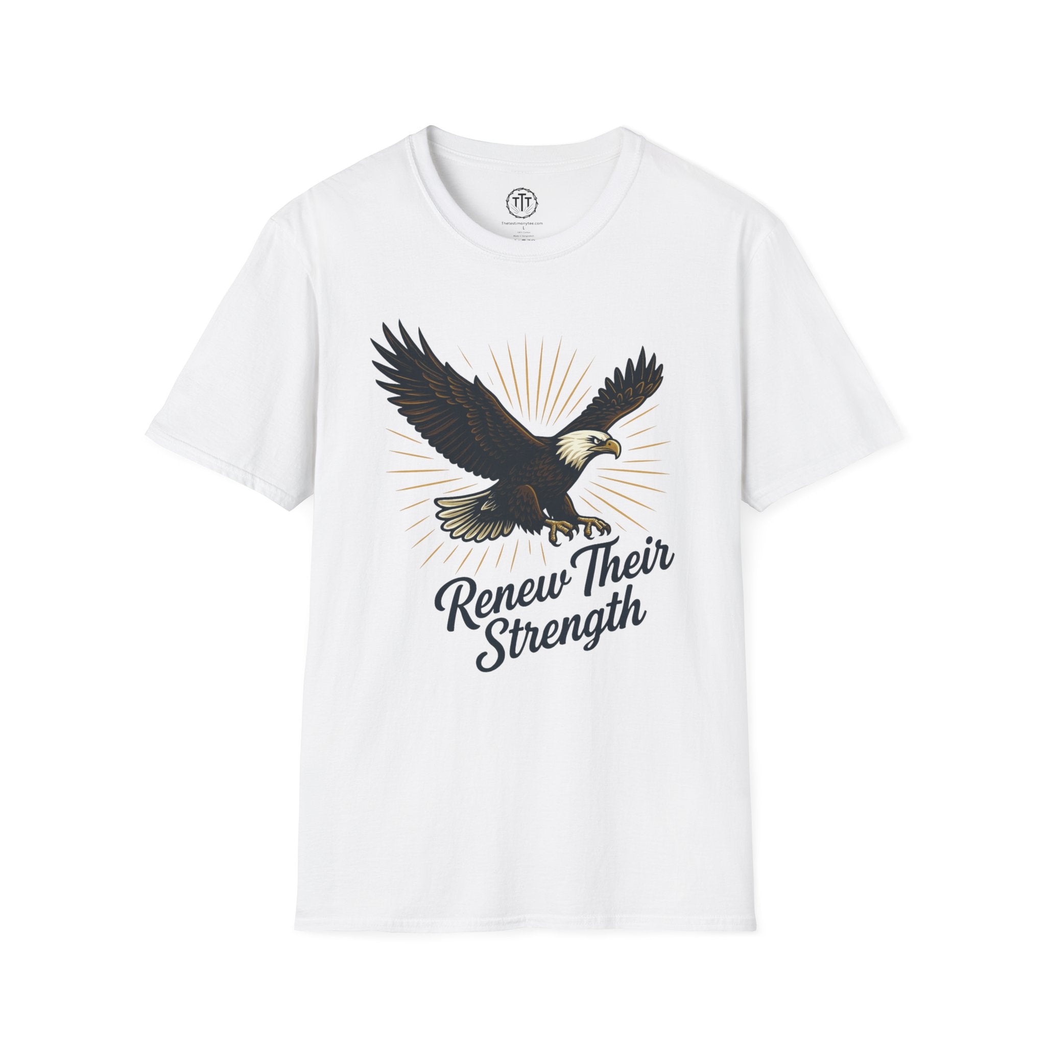 Renew Their Strength – Isaiah 40:31 Christian Eagle T-Shirt