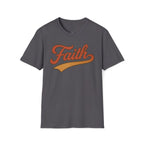 Faith Retro Script Christian T-Shirt