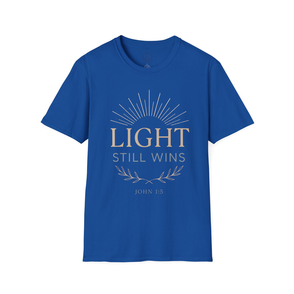 Light Still Wins — John 1:5 Christian T-Shirt