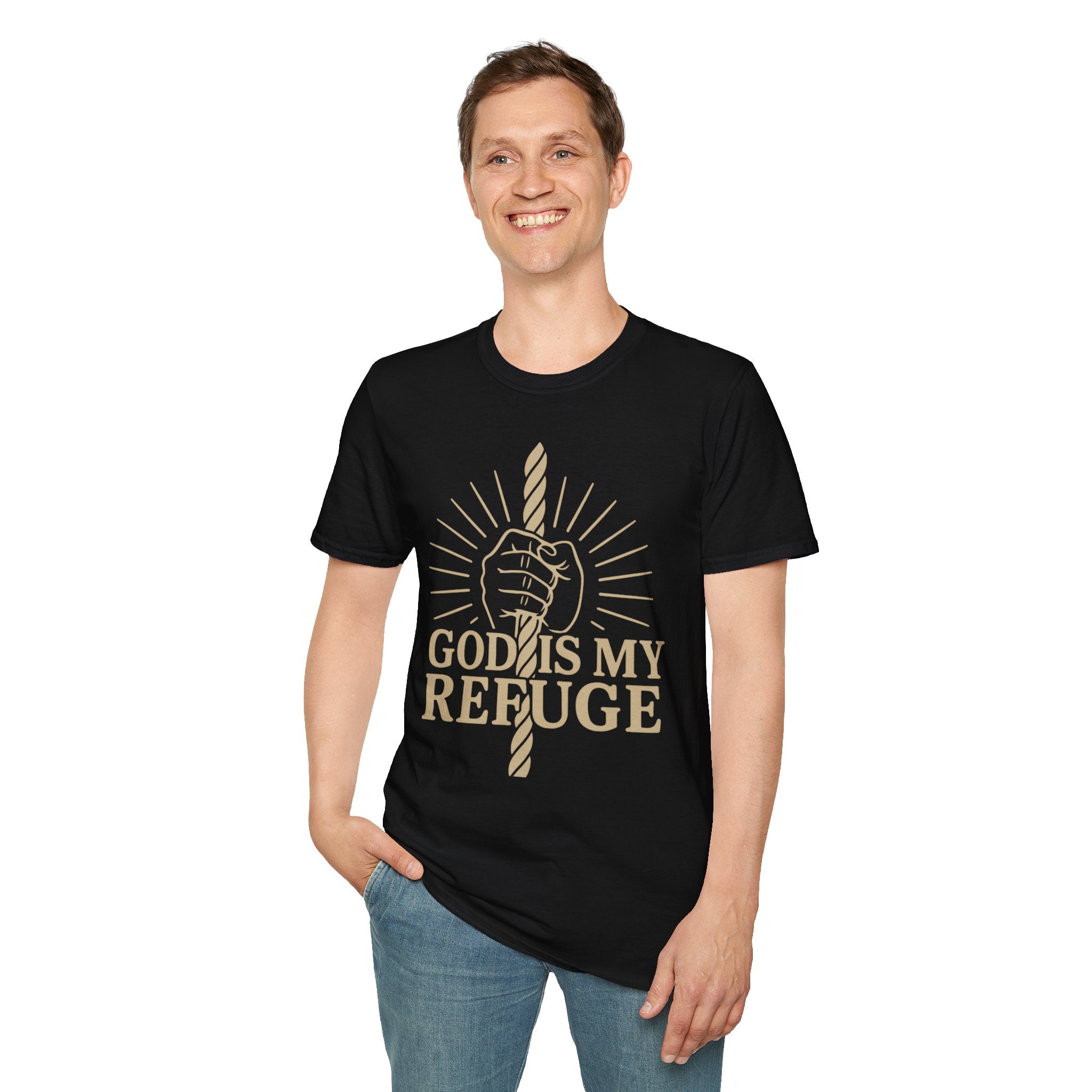 God Is My Refuge – Christian Strength & Hope T-Shirt