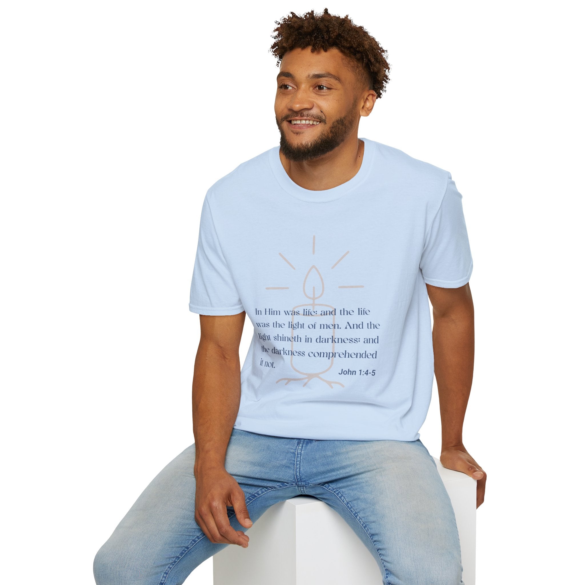 In Him Was Life – John 1:4-5 Christian T-Shirt