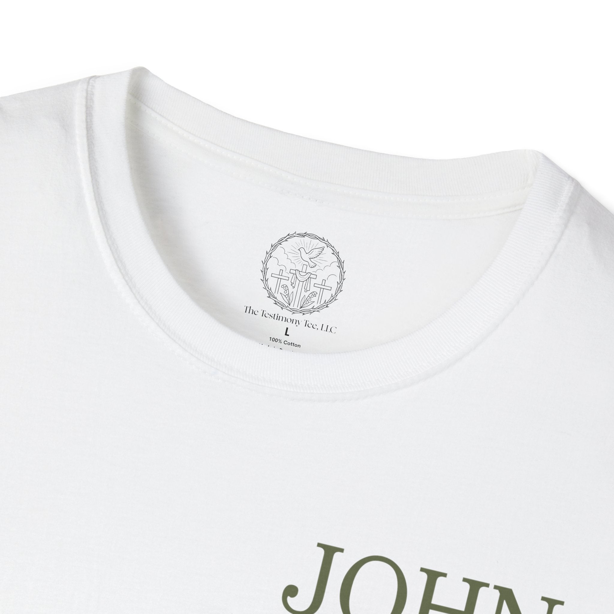 John 3:16 Vintage Floral (Front/Back) Scripture Tee
