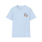 Chosen in Christ Floral Pocket Tee — Ephesians 1:4