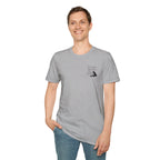 By Faith The Walls Fell Down Left Chest Design T-Shirt