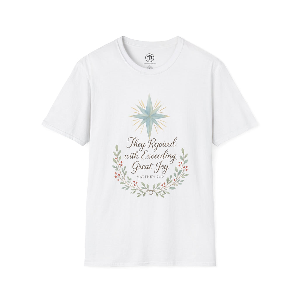 Exceeding Great Joy – Matthew 2:10 Christmas T-Shirt