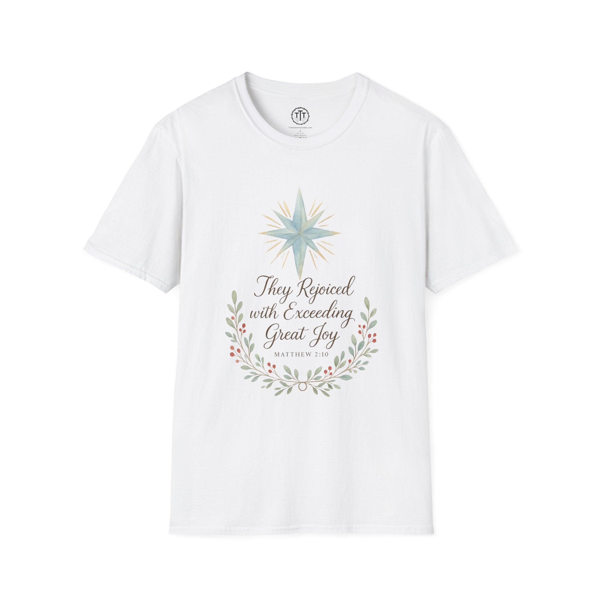 Exceeding Great Joy – Matthew 2:10 Christmas T-Shirt