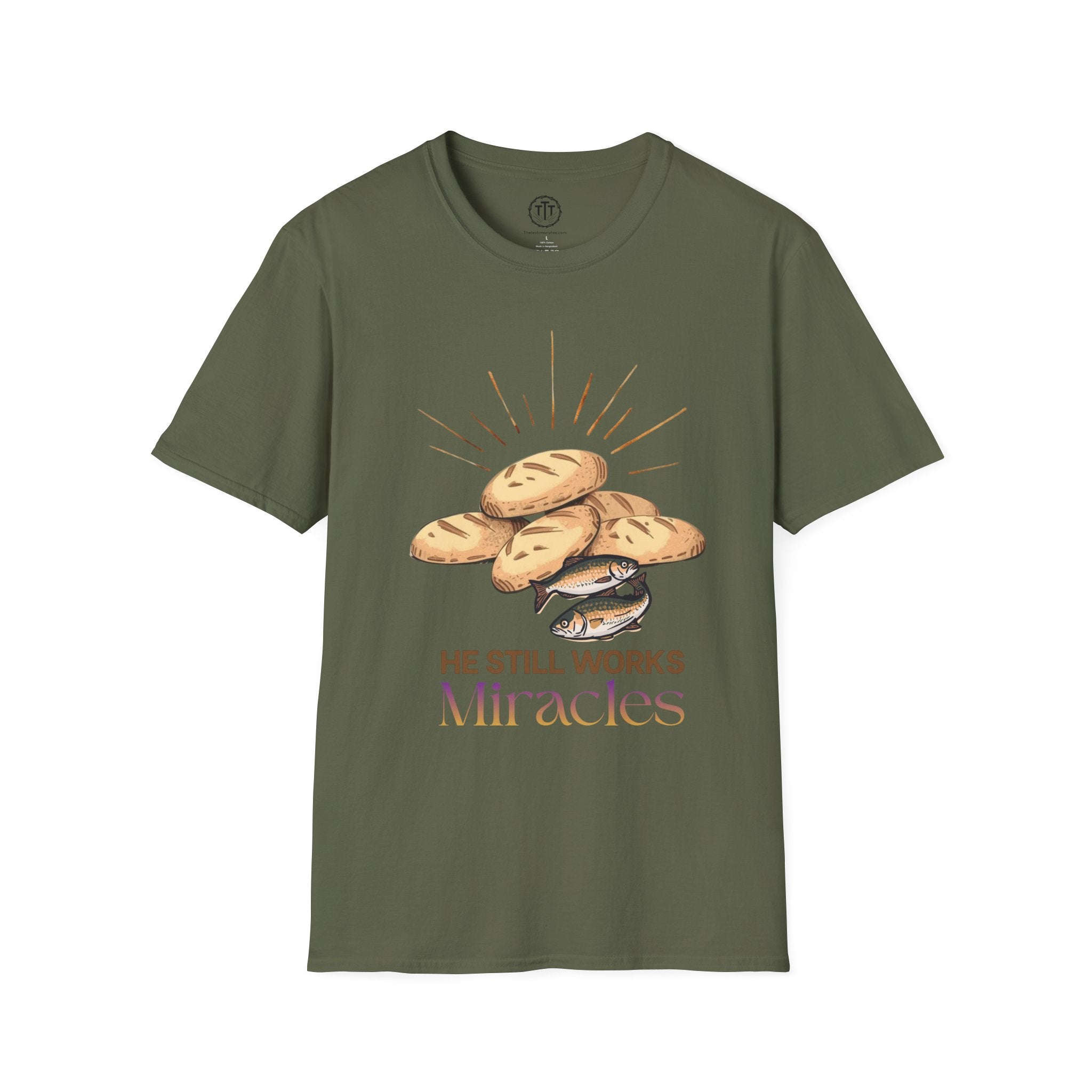 5 Loaves of Bread and 2 Fish Miracle  T-Shirt