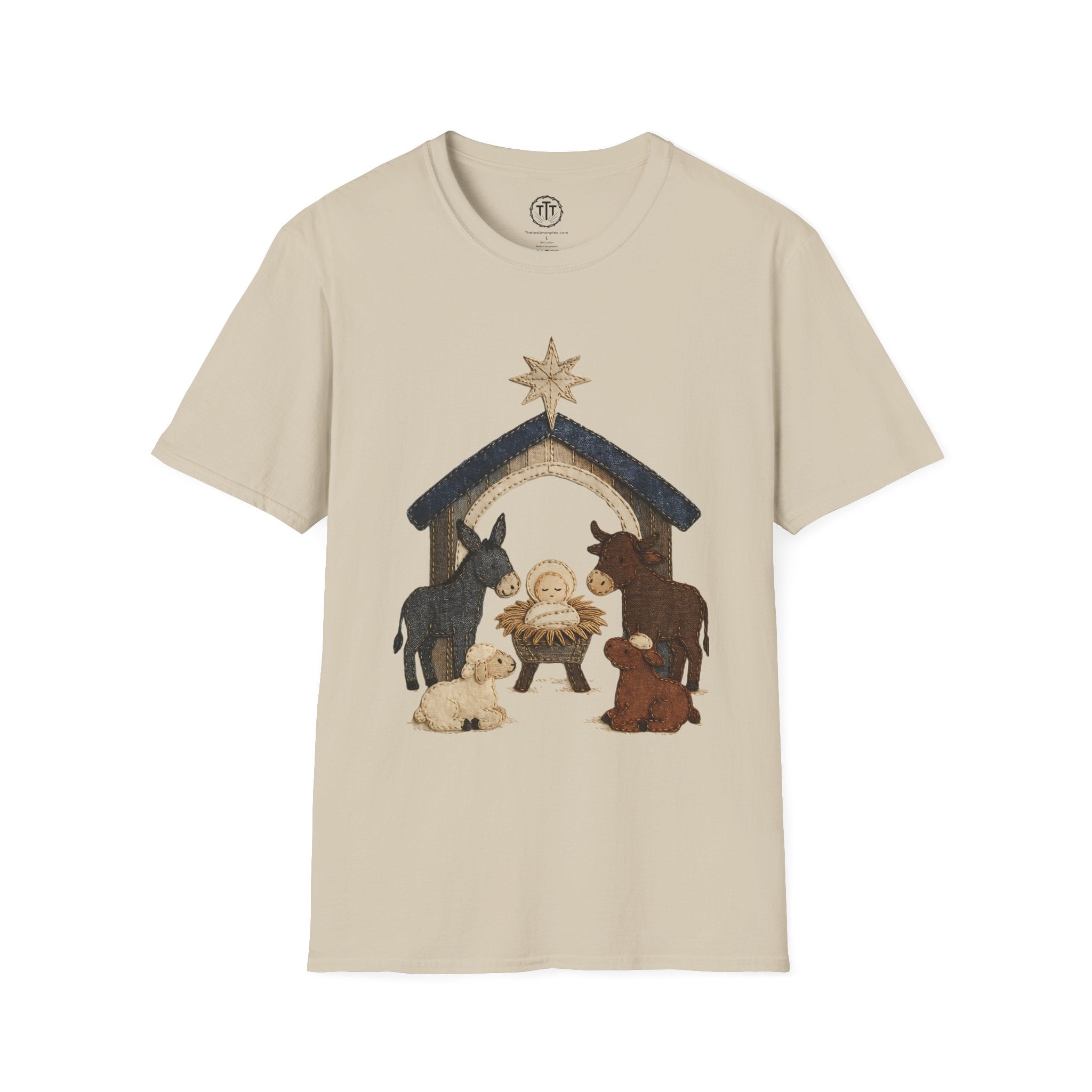 Patchwork Print Manger Scene