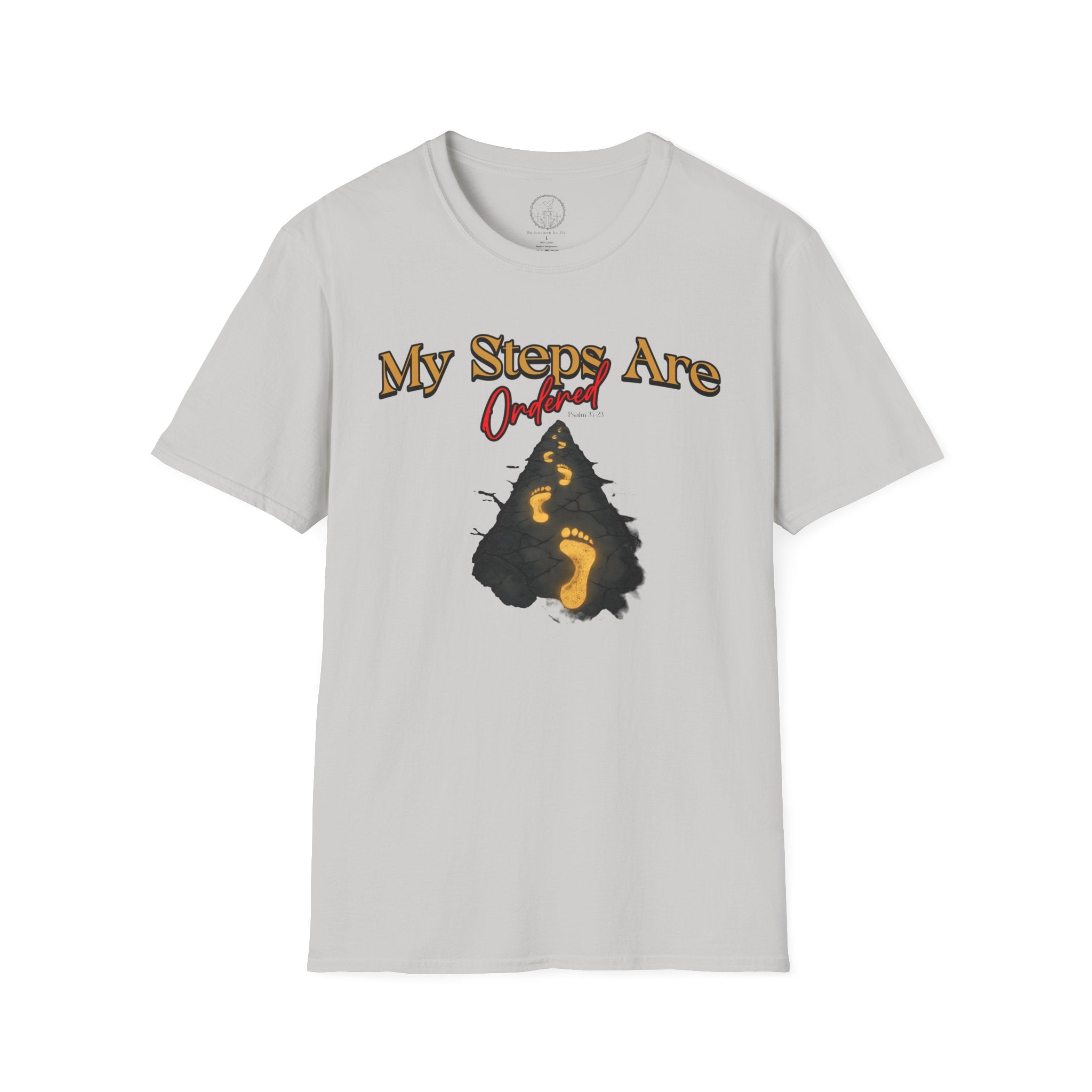 My Steps Are Ordered – Psalm 37:23 Christian T-Shirt