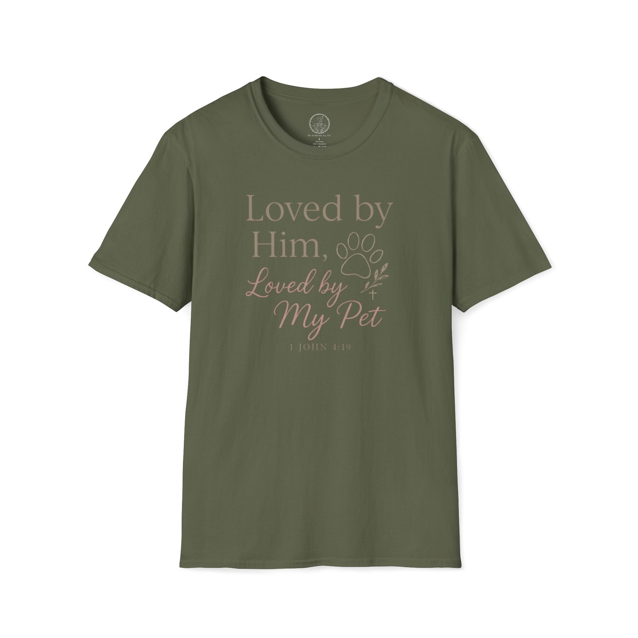 Loved by Him, Loved by My Pet T-Shirt