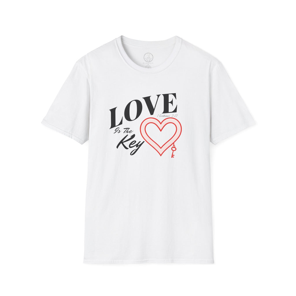 Love Is the Key – 1 Corinthians 13 Christian T-Shirt