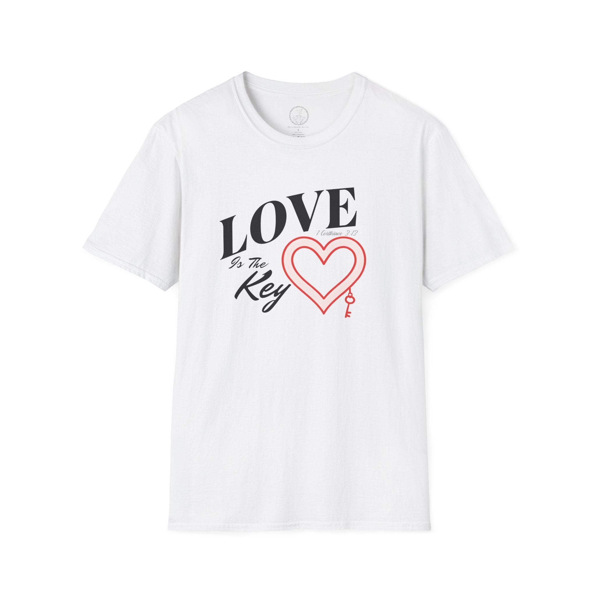 Love Is the Key – 1 Corinthians 13 Christian T-Shirt