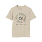 Peace on Earth Nativity Wreath – Christmas Christian T-Shirt