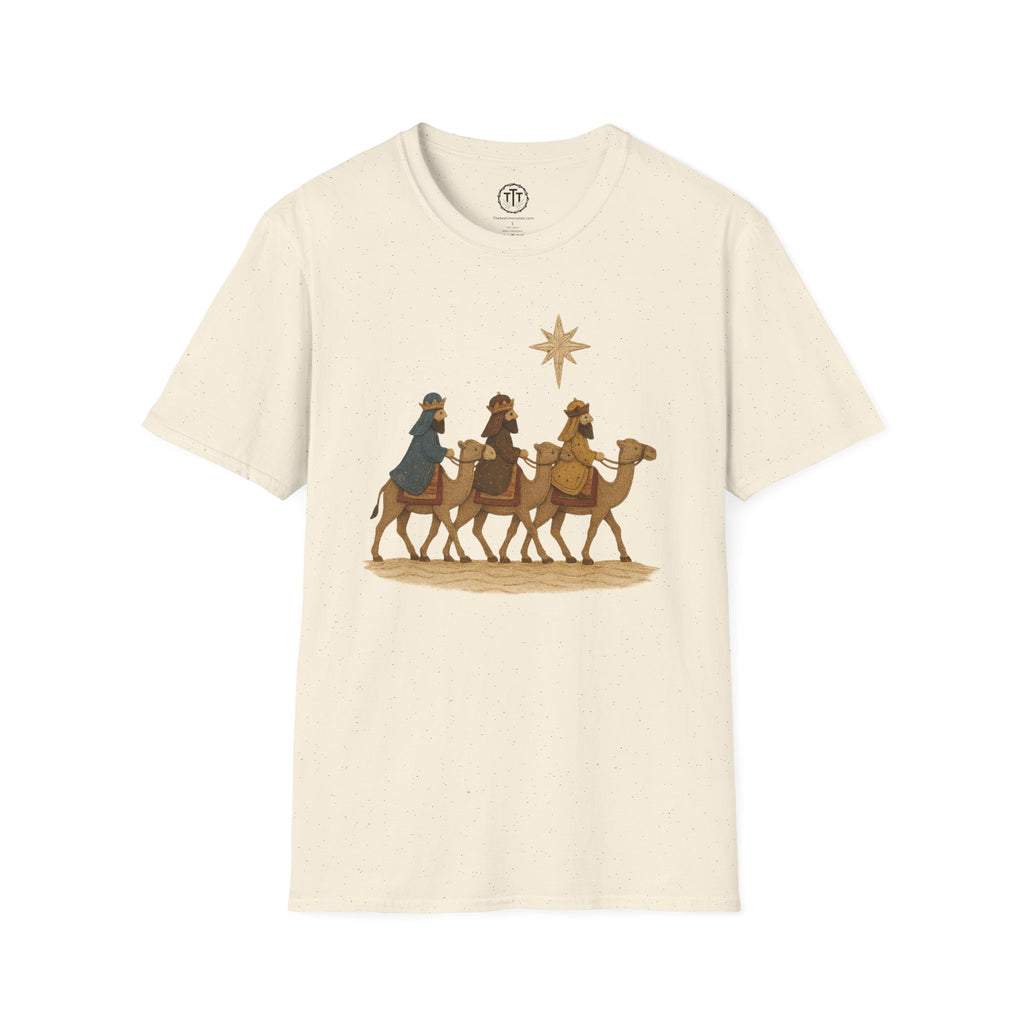 Patchwork Print Three Wise Men Following The Star to Worship Jesus