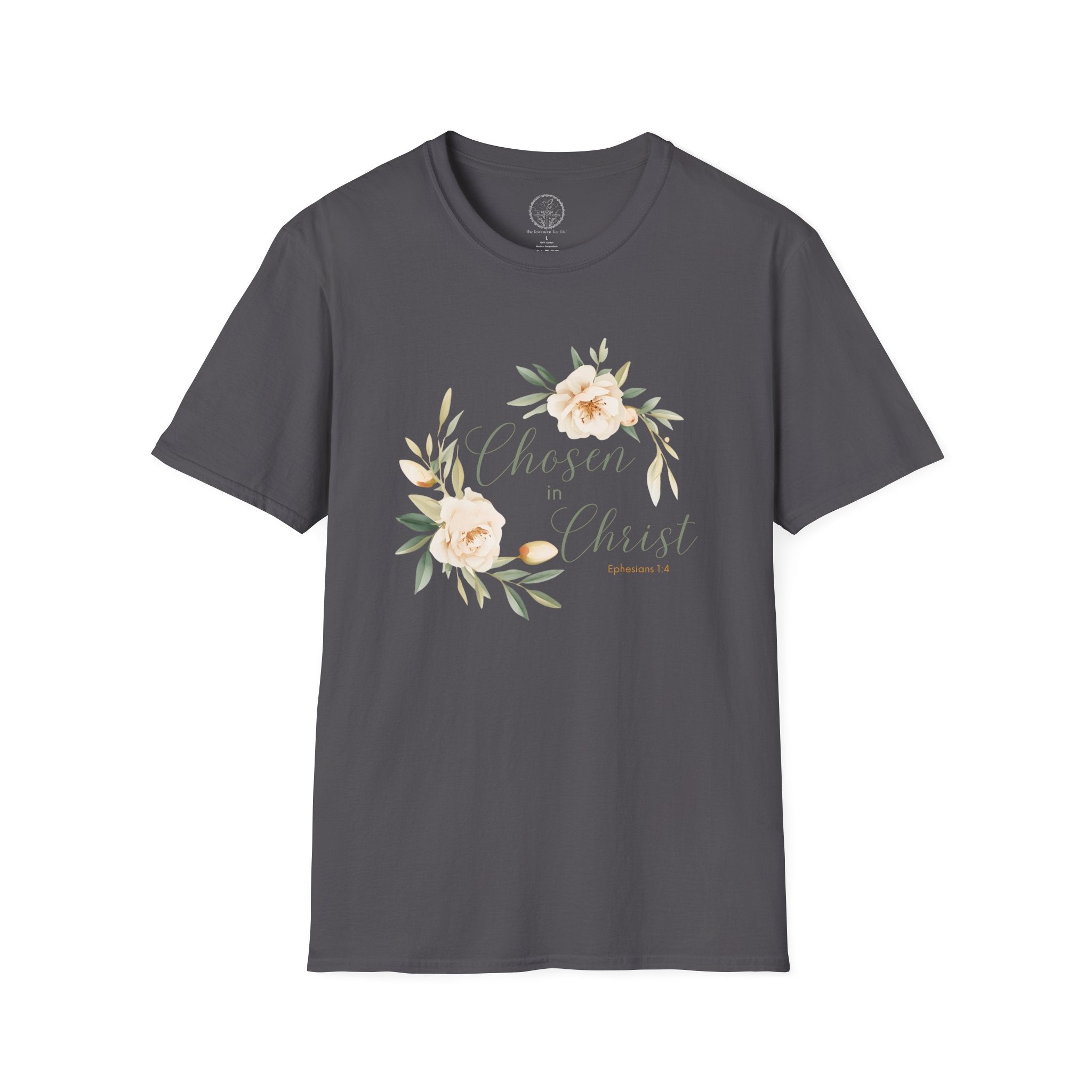Chosen in Christ | Ephesians 1:4 Christian Floral Tee