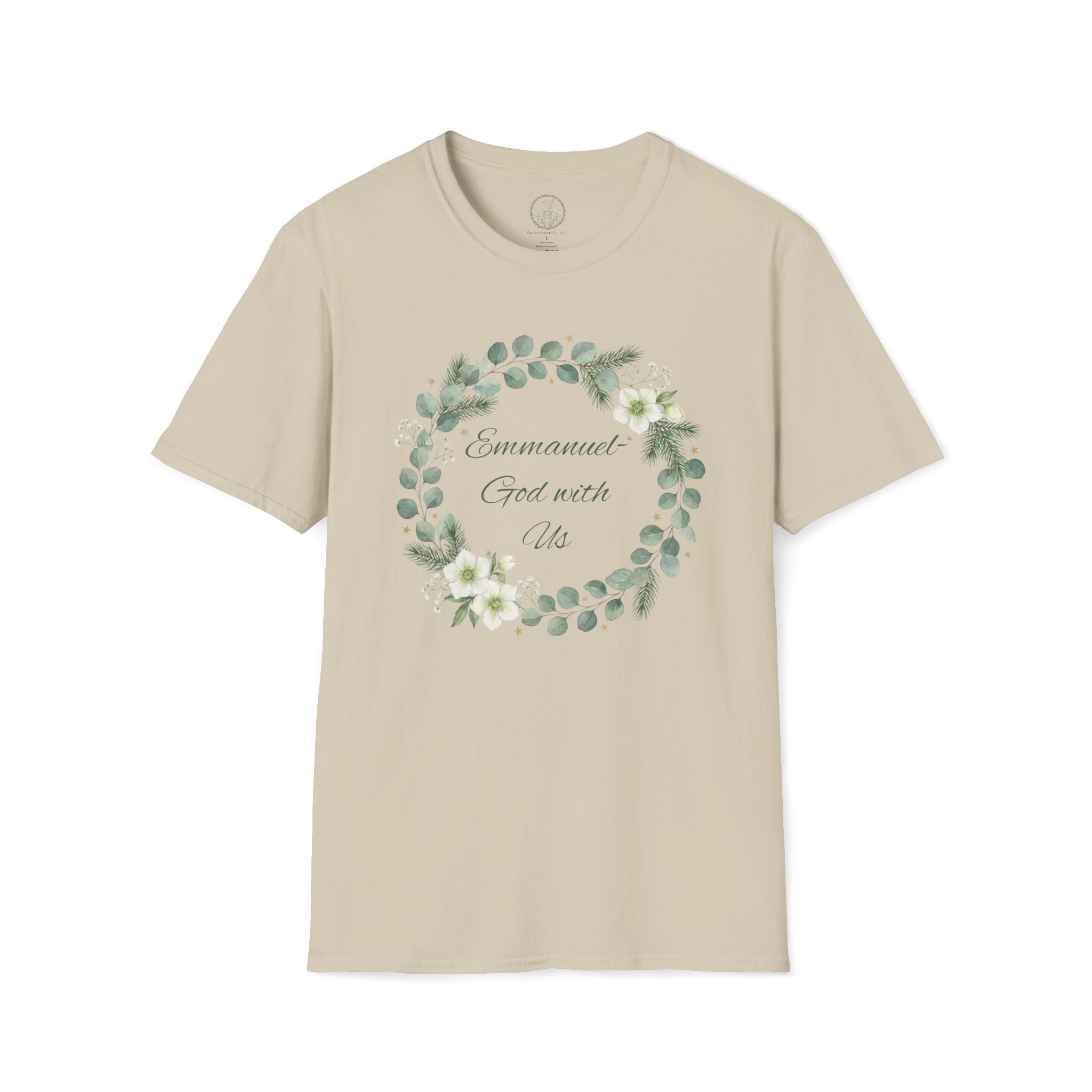 Emmanuel – God With Us Christmas Wreath Tee