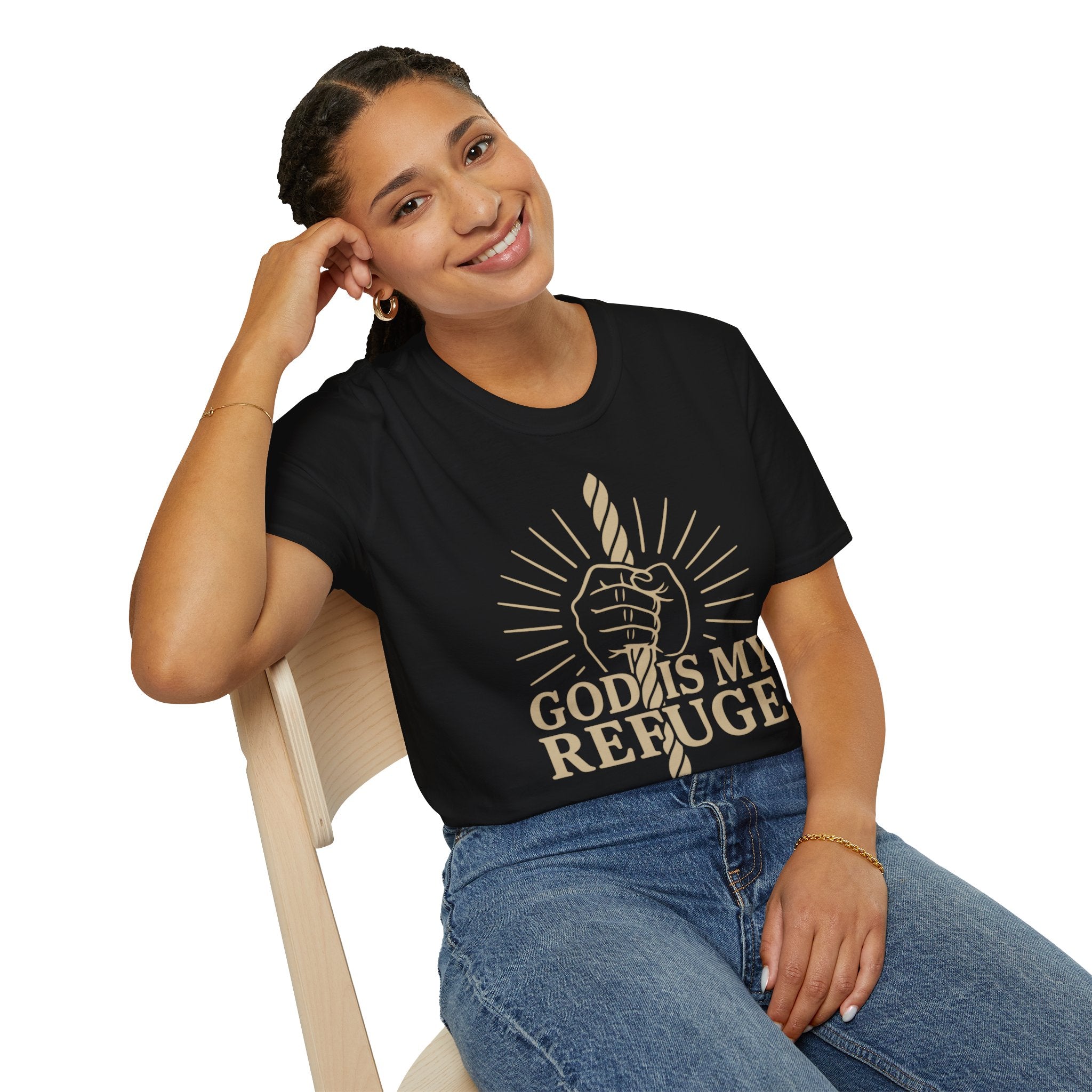 God Is My Refuge – Christian Strength & Hope T-Shirt