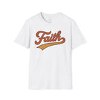 Faith Retro Script Christian T-Shirt