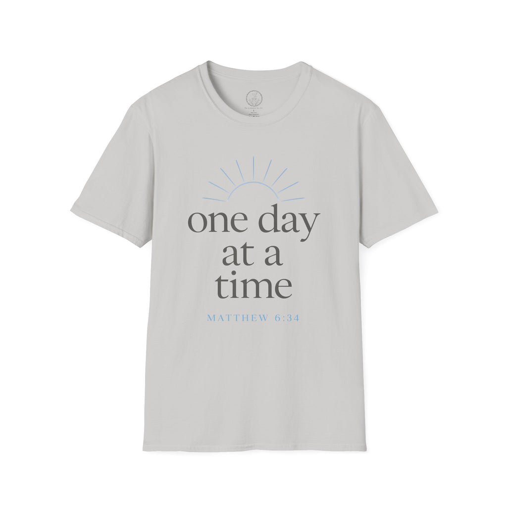 One Day at a Time – Matthew 6:34 Christian T-Shirt