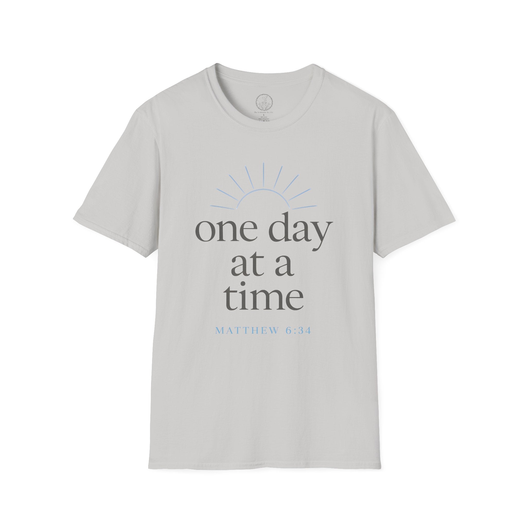 One Day at a Time – Matthew 6:34 Christian T-Shirt
