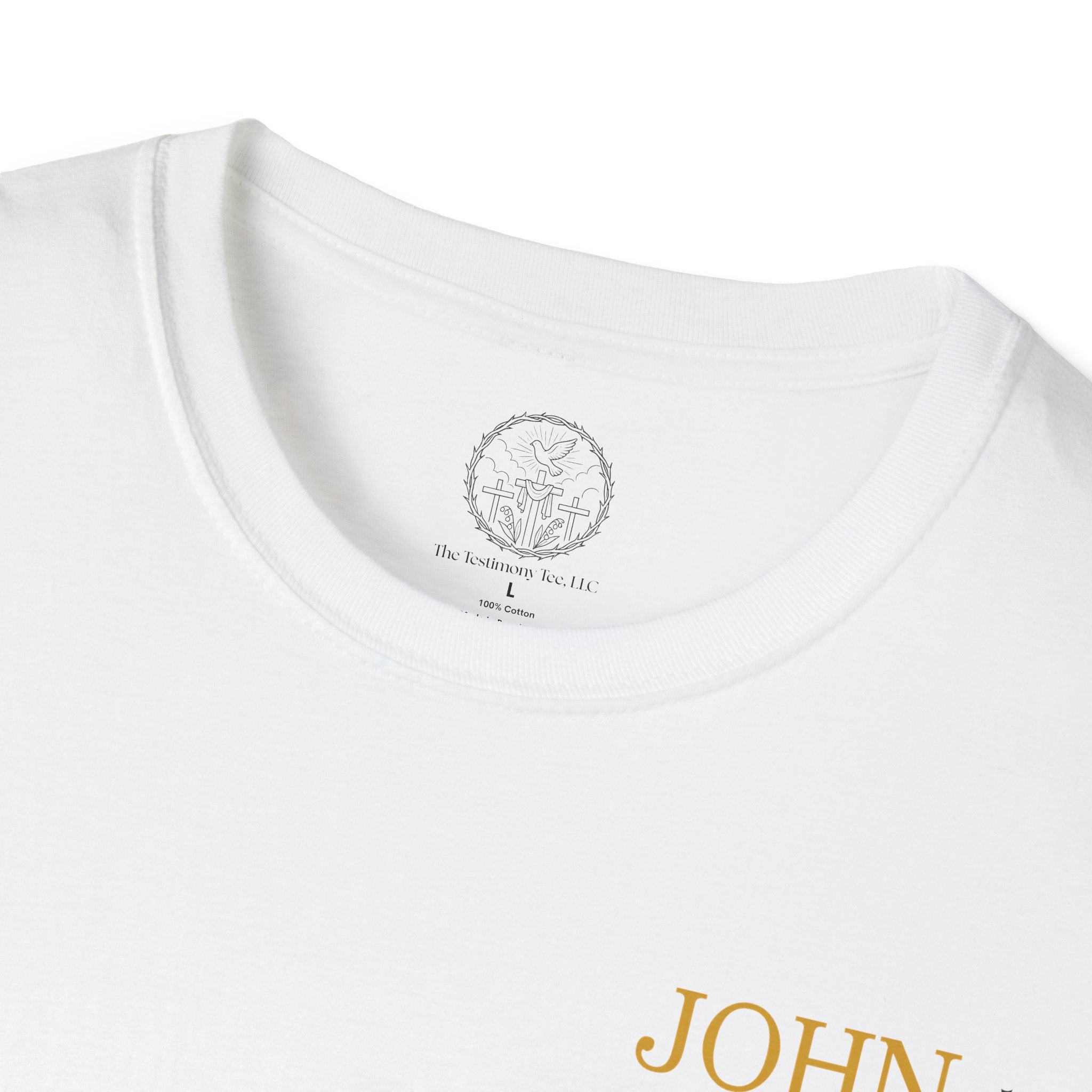John 3:16 Heart & Crown (Front/Back) T-shirt