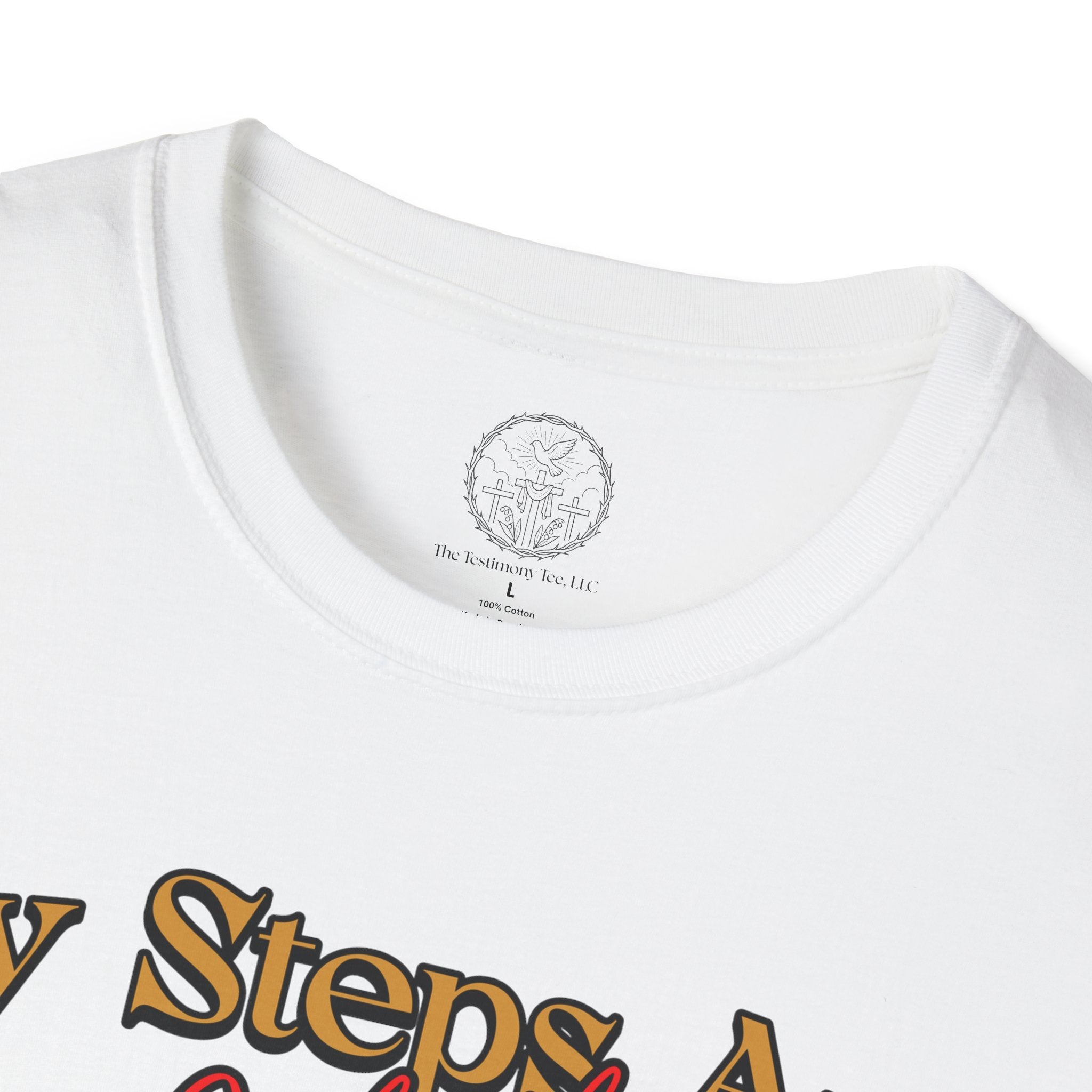 My Steps Are Ordered – Psalm 37:23 Christian T-Shirt