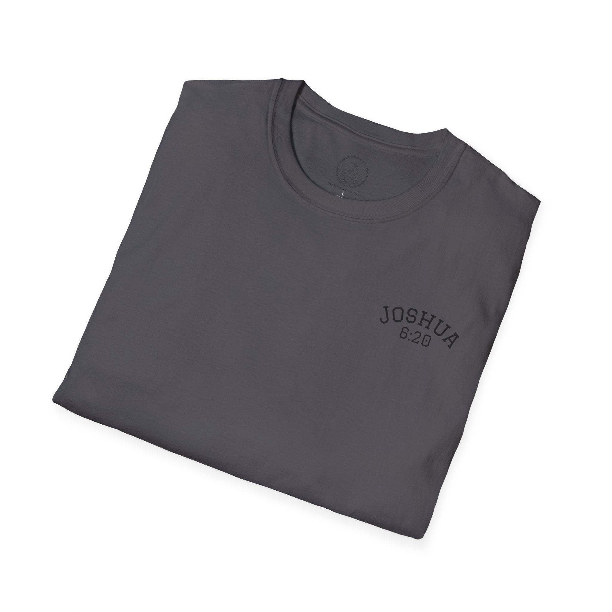 By Faith the Walls Fell Down (Front/Back)– Joshua 6:20 Christian T-Shirt