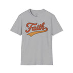 Faith Retro Script Christian T-Shirt