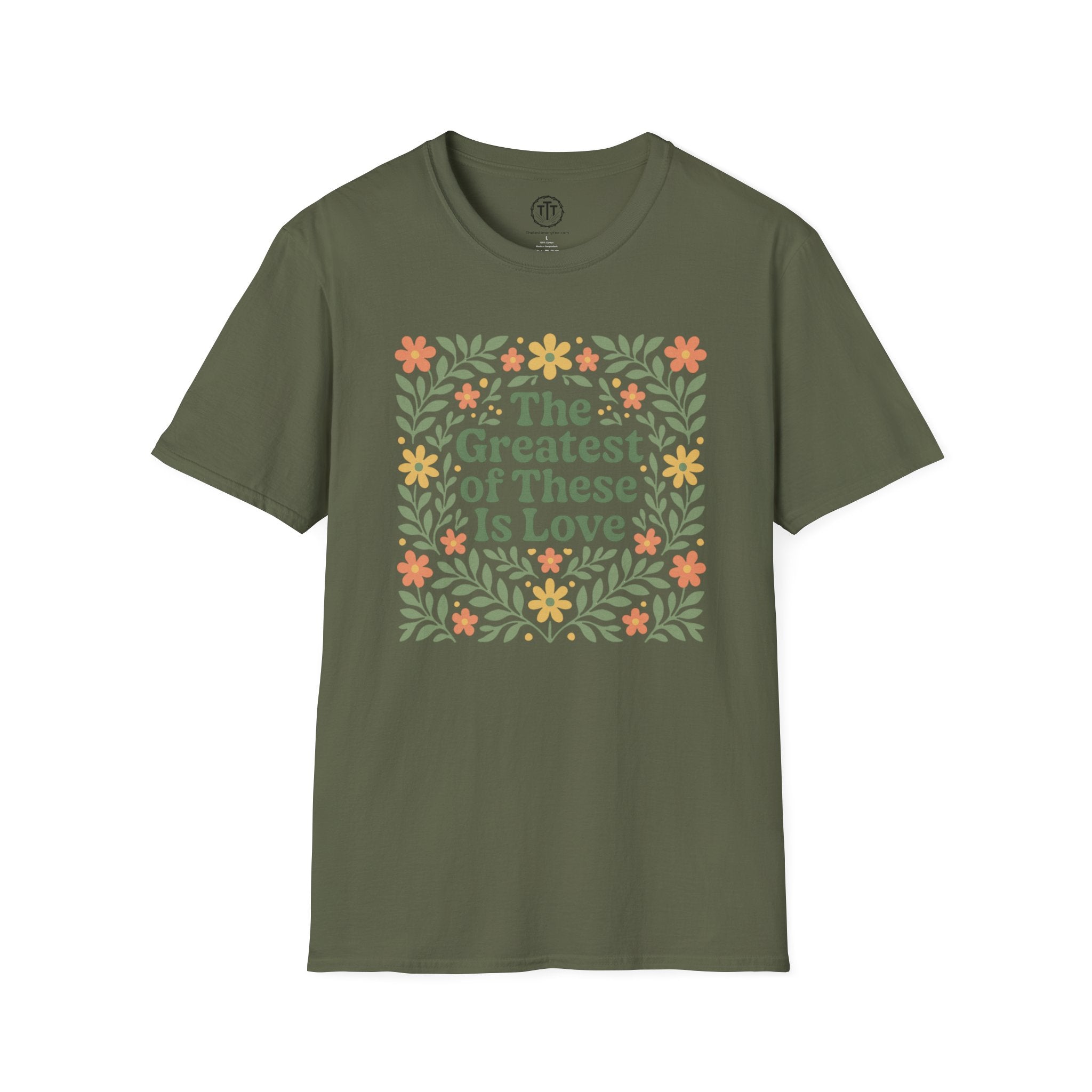 The Greatest of These is Love Floral T-Shirt