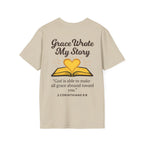 Grace Wrote My Story – 2 Corinthians 9:8 Christian T-Shirt