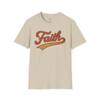 Faith Retro Script Christian T-Shirt