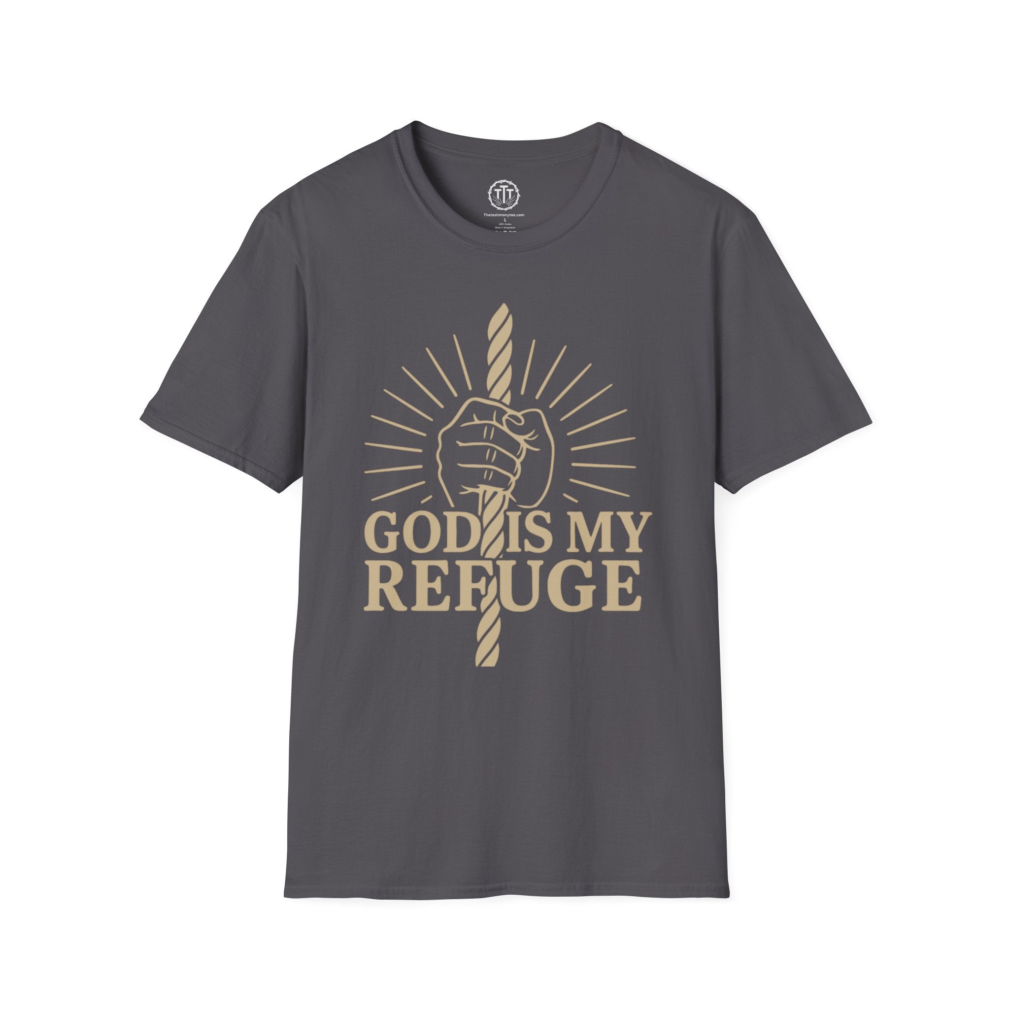 God Is My Refuge – Christian Strength & Hope T-Shirt