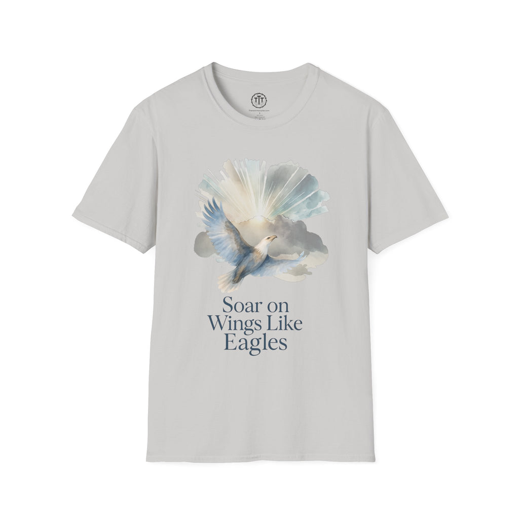 Soar on Wings Like Eagles – Isaiah 40:31 Christian T-Shirt