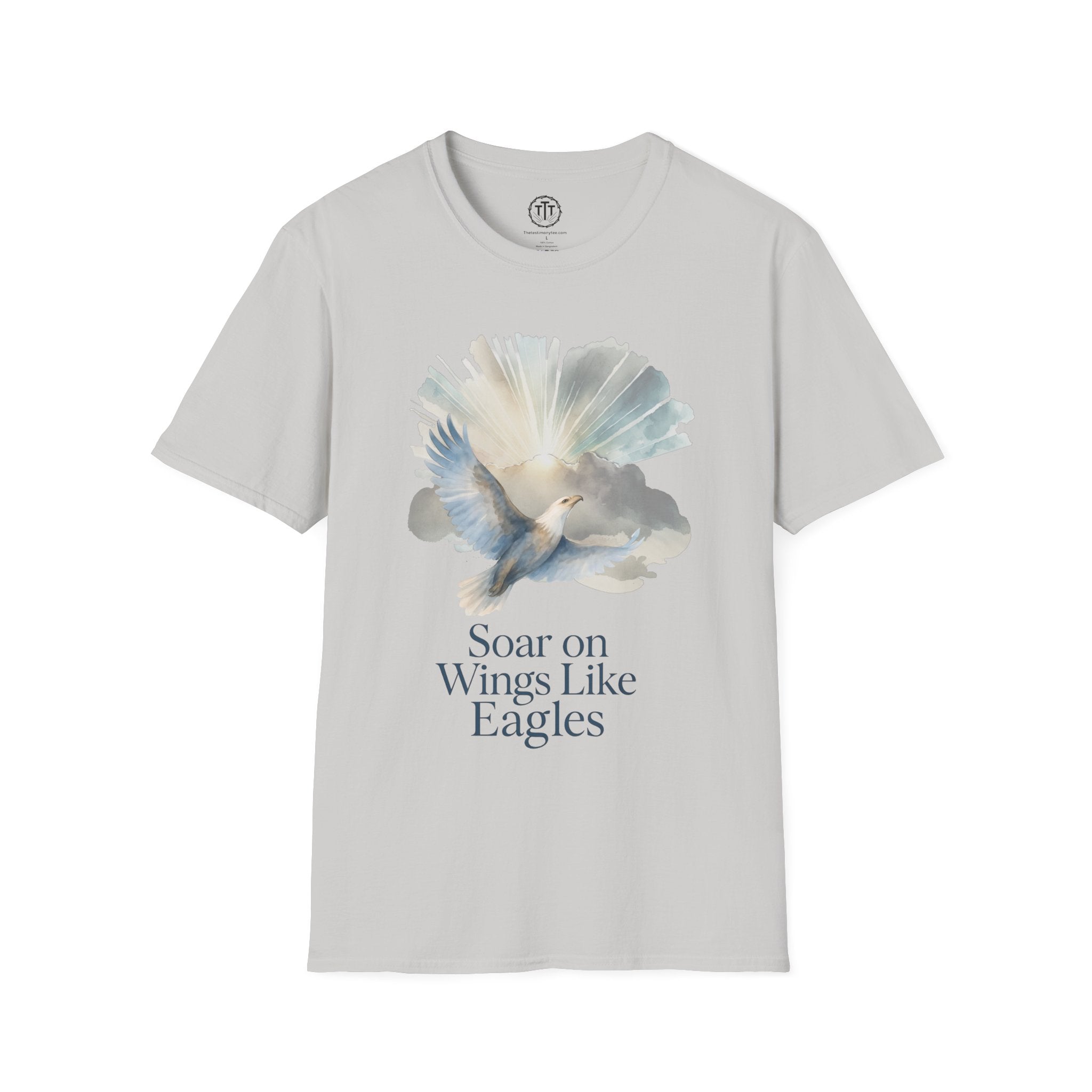 Soar on Wings Like Eagles – Isaiah 40:31 Christian T-Shirt