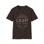 Light Still Wins — John 1:5 Christian T-Shirt