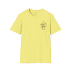 Redeemed by Grace – Cross Emblem Christian T-Shirt