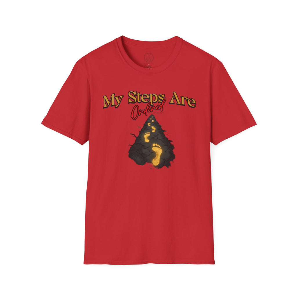 My Steps Are Ordered – Psalm 37:23 Christian T-Shirt