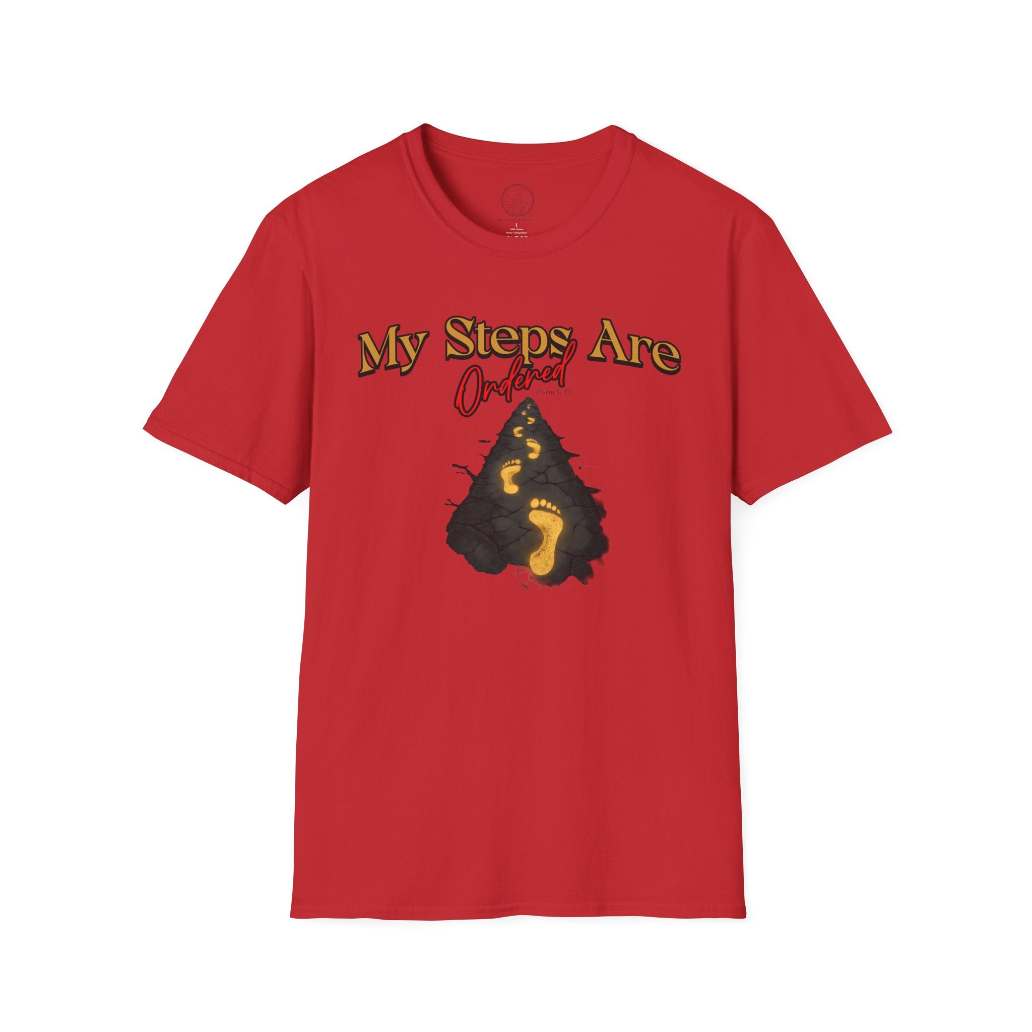 My Steps Are Ordered – Psalm 37:23 Christian T-Shirt