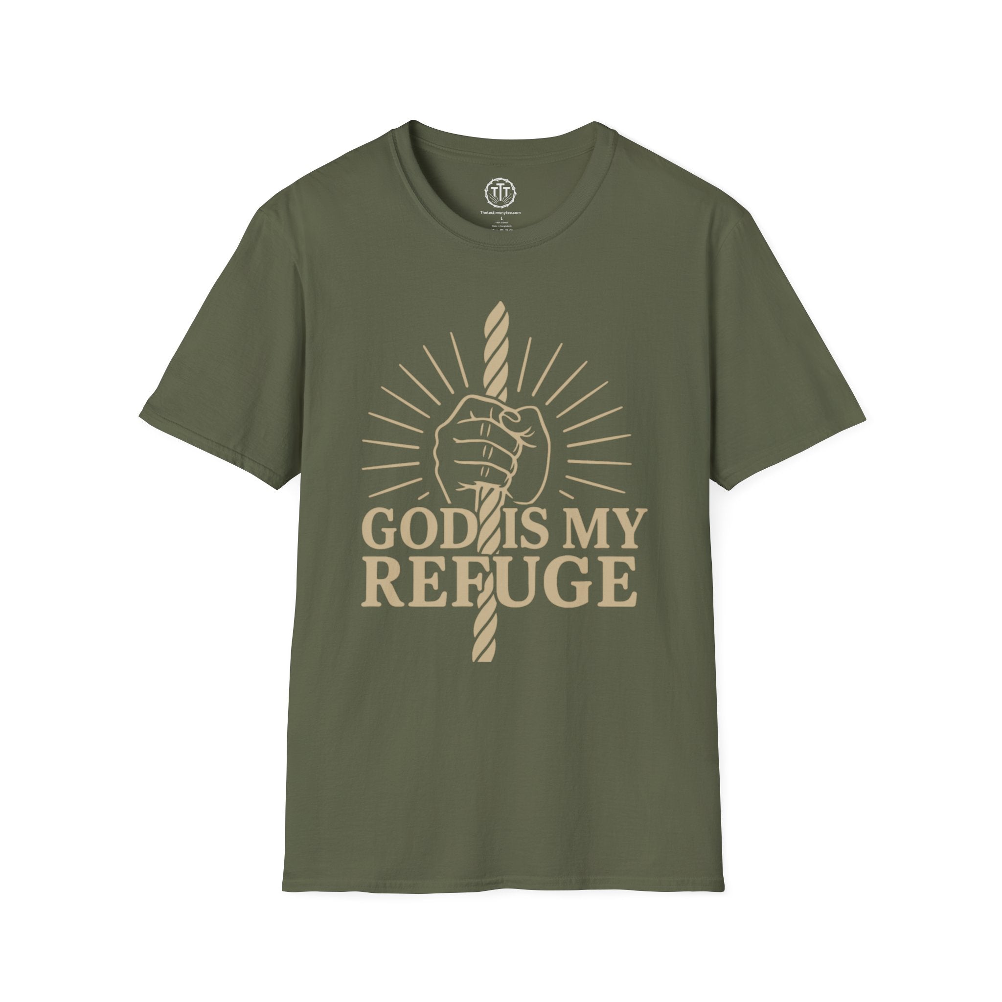 God Is My Refuge – Christian Strength & Hope T-Shirt