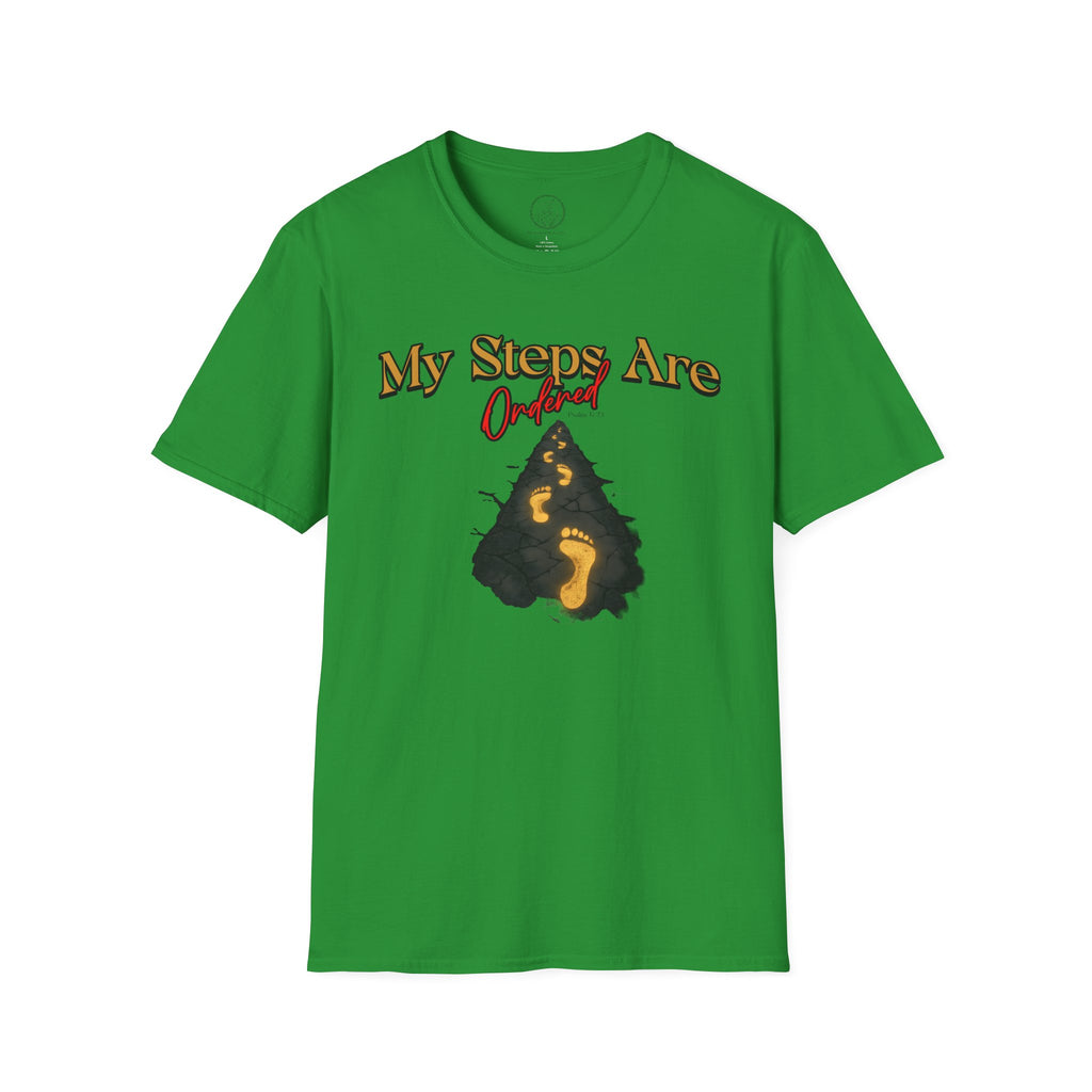 My Steps Are Ordered – Psalm 37:23 Christian T-Shirt