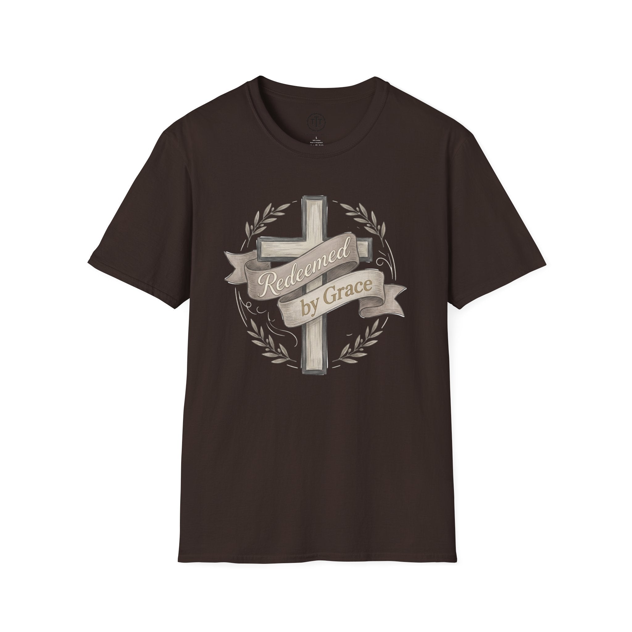 Redeemed by Grace – Christian Cross T-Shirt