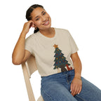 Patchwork Print Forest Animals Gazing at Tree Topper