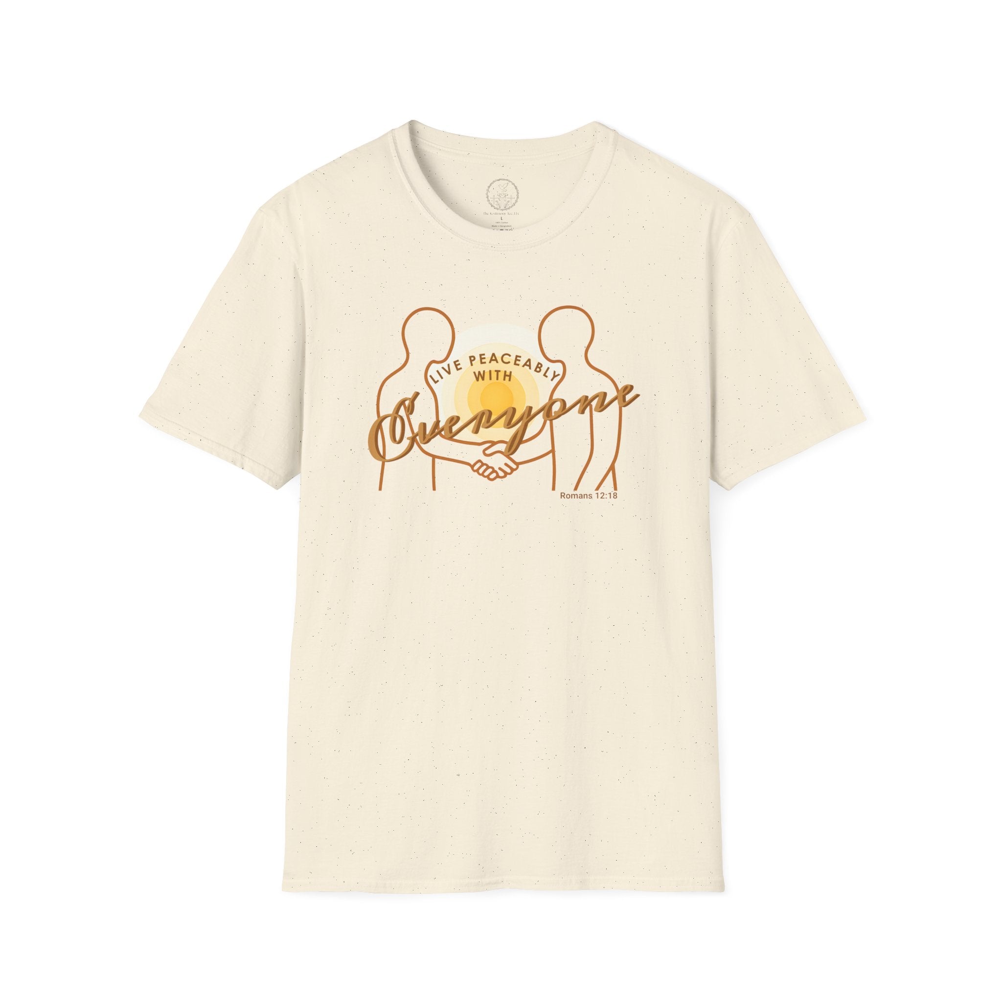 Live Peaceably With Everyone Christian T-Shirt – Romans 12:18
