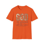 God Is Good All the Time – Floral Christian T-Shirt